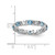 Sterling Silver Stackable Expressions Blue Topaz Ring - View 4