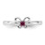 Sterling Silver Stackable Expressions Lab-Created Ruby Ring - QSK1243 - View 4