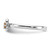Sterling Silver Stackable Expressions Citrine Ring - QSK1247 - View 3