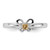 Sterling Silver Stackable Expressions Citrine Ring - QSK1247 - View 4