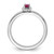 Sterling Silver Stackable Expressions Lab-Created Ruby Ring - QSK1269 - View 2