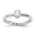 Sterling Silver Stackable Expressions Lab-Created Opal Ring - QSK1272