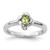Sterling Silver Stackable Expressions Peridot Ring - QSK1282