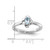 Sterling Silver Stackable Expressions Aquamarine Ring - QSK1287 - View 5