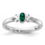 Sterling Silver Stackable Expressions Lab-Created Emerald Ring - QSK1288
