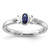 Sterling Silver Stackable Expressions Lab-Created Sapphire Ring - QSK1289