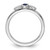 Sterling Silver Stackable Expressions Lab-Created Sapphire Ring - QSK1289 - View 2