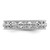 Rhodium-Plated Sterling Silver Stackable Expressions Polished Fleur De Lis Ring, 4.5 mm - QSK129 - View 3