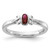 Sterling Silver Stackable Expressions Lab-Created Ruby Ring - QSK1291