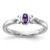 Sterling Silver Stackable Expressions Amethyst Ring - QSK1292