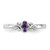 Sterling Silver Stackable Expressions Amethyst Ring - QSK1292 - View 4