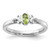 Sterling Silver Stackable Expressions Peridot Ring - QSK1293