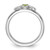Sterling Silver Stackable Expressions Peridot Ring - QSK1293 - View 2