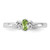 Sterling Silver Stackable Expressions Peridot Ring - QSK1293 - View 4