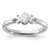 Sterling Silver Stackable Expressions Lab-Created Opal Ring - QSK1294