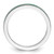 Rhodium-Plated Sterling Silver Stackable Expressions Green Enameled 1.5 mm Ring - View 2
