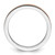 Rhodium-Plated Sterling Silver Stackable Expressions Orange Enameled 1.5 mm Ring - View 2
