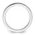 Rhodium-Plated Sterling Silver Stackable Expressions Black Enameled 1.5 mm Ring - View 2
