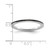 Rhodium-Plated Sterling Silver Stackable Expressions Black Enameled 1.5 mm Ring - View 4