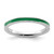 Rhodium-Plated Sterling Silver Stackable Expressions Green Enameled 2.25 mm Ring