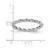 Sterling Silver Stackable Expressions Aquamarine Ring - QSK1472 - View 4