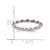 Sterling Silver Stackable Expressions Rhodolite Garnet Ring - View 4