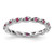 Sterling Silver Stackable Expressions Lab-Created Ruby Ring - QSK1476