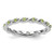 Sterling Silver Stackable Expressions Peridot Ring - QSK1477