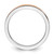 Rhodium-Plated Sterling Silver Stackable Expressions Orange Enameled 2.25 mm Ring - View 2