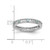 Sterling Silver Stackable Expressions Aquamarine Ring - QSK1484 - View 4