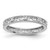 Sterling Silver Stackable Expressions White Topaz Ring - QSK1485