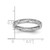 Sterling Silver Stackable Expressions White Topaz Ring - QSK1485 - View 4