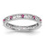 Sterling Silver Stackable Expressions Lab-Created Ruby Ring - QSK1488