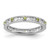 Sterling Silver Stackable Expressions Peridot Ring - QSK1489