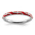 Sterling Silver Stackable Expressions Red Enamel Ring - QSK1499