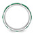 Sterling Silver Stackable Expressions Green Enamel Ring - QSK1501 - View 2