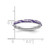 Sterling Silver Stackable Expressions Purple Enamel Ring - QSK1502 - View 4
