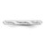 Sterling Silver Stackable Expressions White Enamel Ring - QSK1505 - View 3