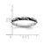 Sterling Silver Stackable Expressions Black Enamel Ring - QSK1506 - View 4