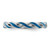 Sterling Silver Stackable Expressions Blue Enamel Ring - QSK1508 - View 3