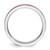 Rhodium-Plated Sterling Silver Stackable Expressions Pink Enameled 2.25 mm Ring - View 2