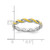 Sterling Silver Stackable Expressions Yellow Enamel Ring - QSK1510 - View 4