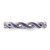 Sterling Silver Stackable Expressions Purple Enamel Ring - QSK1512 - View 3