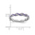 Sterling Silver Stackable Expressions Purple Enamel Ring - QSK1512 - View 4