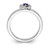 Sterling Silver Stackable Expressions Amethyst Heart Ring - View 2