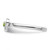 Sterling Silver Stackable Expressions Peridot Heart Ring - View 3