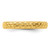 Sterling Silver Stackable Expressions Gold-Tone Patterned Ring - QSK1567 - View 3