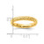 Sterling Silver Stackable Expressions Gold-Tone Patterned Ring - QSK1567 - View 4