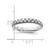Sterling Silver Stackable Expressions Antiqued Patterned Ring - QSK1569 - View 4
