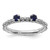 Sterling Silver Stackable Expressions Lab-Created Sapphire Two Stone Ring